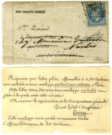 Lettre Avec Texte Daté De Paris Le 17 Octobre 1870 Adressée à Dives Par Un Passeur... - Krieg 1870