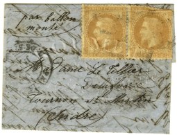 Etoile 14 / N° 28 (2) (plis) Càd PARIS / R. DE STRASBOURG 11 JANV. 71 Sur Lettre Adressée... - Krieg 1870