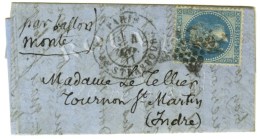 Etoile 14 / N° 29 Càd PARIS / R. DE STRASBOURG 4 JANV. 71 Sur Lettre PourTournon St Martin Avec Texte... - Krieg 1870