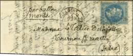 Etoile 14 / N° 29 Càd PARIS / R. DE STRASBOURG 24 DEC. 70 Sur Lettre Adressée à Tournon St... - Krieg 1870
