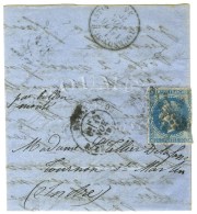 Etoile 14 / N° 29 (def) Càd PARIS / R. DE STRASBOURG 17 NOV. 70 Sur Lettre Adressée à... - Oorlog 1870