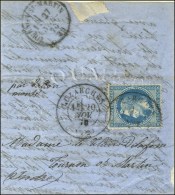 Lettre Avec Texte Daté De Paris Le 12 Novembre Au Matin Adressée à Tournon St Martin.... - War 1870
