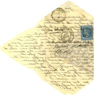 Etoile 14 / N° 29 (léger Pli) Càd PARIS / R. DE STRASBOURG 3 NOV. 70 Sur Lettre Avec Bon Texte... - Oorlog 1870