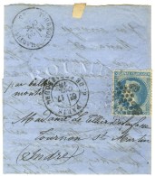 Etoile 14 / N° 29 (léger Pli) Càd PARIS / R. DE STRASBOURG 17 OCT. 70 Sur Lettre Adressée... - Guerre De 1870