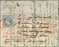 Càd Rouge PARIS (SC) 17 OCT. 70 / N° 29 Sur Lettre Pour St Valery En Caux... - War 1870