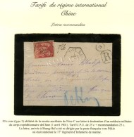 Recette Auxiliaire NICE C / N° 104 Sur Lettre Recommandée Pour Un Médecin Militaire Du Corps... - Sonstige & Ohne Zuordnung