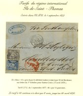 Càd BORDEAUX / GIRONDE / N° 77 + 78 Sur Lettre Pour Ste Croix. 1878. - TB. - R. - Sonstige & Ohne Zuordnung