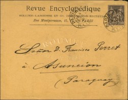 Càd PARIS 43 / R. LITTRE / N° 97 Sur Lettre Pour Asuncion (Paraguay). Destination Très Rare.... - Autres & Non Classés