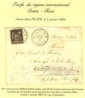 Càd Type B1 ST ISMIER / ISERE / N° 97 Sur Lettre Pour San Jose De Costa Rica. 1900. - TB. - Autres & Non Classés