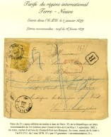 Càd PARIS / PL. DE LA REPUBLIQUE / N° 92 (2) Sur Lettre Recommandée Pour... - Andere & Zonder Classificatie