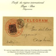 Càd MARSEILLE / Bes DU RHONE / N° 91 Sur Télégramme De La Eastern Telegraph Company... - Autres & Non Classés