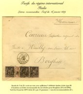 Càd ASNIERES / SEINE / N° 97 Bande De 3 Dont Paire Millésimée 3 Sur Lettre 2 Ports Pour... - Sonstige & Ohne Zuordnung