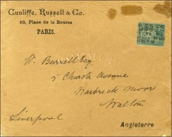 Préo 5 Lignes N° 15 Sur Lettre à En-tête De Paris Pour L'Angleterre. 1893. - TB. - R. - Andere & Zonder Classificatie