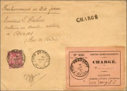 Càd LYON / PERRACHE / RHONE / N° 98 Sur Lettre Chargée Avec Très Rare étiquette... - 1876-1878 Sage (Type I)