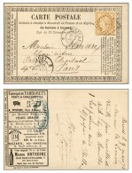 Losange GP2° / N° 59 (très Rare Entaille BC) Càd GIVET A PARIS 2° / A Sur CP Annonce.... - 1871-1875 Cérès