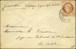 Càd VERSAILLES / ASSEMBLEE NATle / N° 51 Sur Enveloppe Ouverte Affranchie Par Erreur à 2 Centimes... - 1871-1875 Ceres