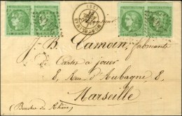 GC 2448 / N° 42 Paire (2) Belles Marges Càd T 17 MONTELIMAR (25). 1871. - TB / SUP. - R. - 1870 Bordeaux Printing