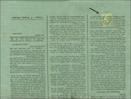 Oblitération Typographique / N° 20 Sur Une Affiche De Vente Immobilière De L'étude Justin... - 1862 Napoléon III.