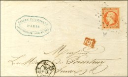 Rouleau De Gros Points / N° 16 Càd PARIS 60 Sur Lettre Pour La Suisse. 1855. - TB. - 1853-1860 Napoléon III