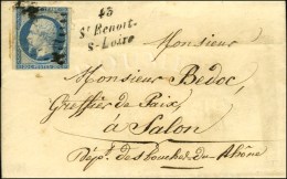 PC 3005 / N° 14 (def) Cursive 43 / St Benoit / S-Loire. 1855. - TB. - 1853-1860 Napoleone III