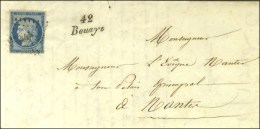 PC 444 / N° 4 (leg Def) Cursive 42 / Bouayé (rare) Sur Lettre Avec Texte Pour Nantes. 1852. - TB / SUP.... - 1849-1850 Cérès