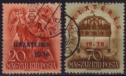 1938 Hungary - OCCUPATION /  Acquisition Of Czechoslovakia Territory - Overprint - Used - Used Stamps