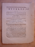 DECRET CONVENTION NATIONALE 24 AVRIL 1794 - RELATIFS AU DIVORCE - CLERMONT FERRAND IMPRIMERIE DELCROS - Gesetze & Erlasse