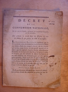 DECRET CONVENTION NATIONALE 16 MARS 1794 - SABRES LAMES ARMES BLANCHES - CLERMONT FERRAND IMPRIMERIE DELCROS - Décrets & Lois