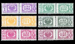 REGNO Luogotenenza 1945 1946 Pacchi Postali Senza Fasci 6v. Completa MNH ** - Postpaketten