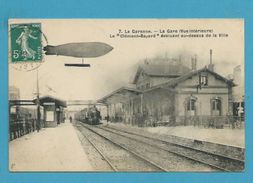 CPA 7  - Chemin De Fer Le "Clément Bayard" Aéronef Arrivée D'un Train En Gare LA GARENNE 92 - La Garenne Colombes