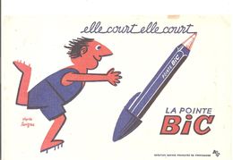 Buvard BIC Elle Court, Elle Court La Ponte BIC - Papeterie