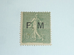 Timbre De France Variété TIMBRE DE FRANCHISE F.M N°3a SANS POINT APRES M - Neuf Avec Charnière - Oblitérés