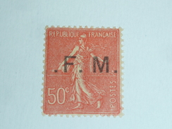 Timbre De France Variété TIMBRE DE FRANCHISE F.M N°6b POINT AVANT ET APRES .F. - Neuf Avec Charnière - Used Stamps