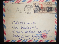 Aef , Lettre De Libreville 1954 Pour Perigueux - Covers & Documents