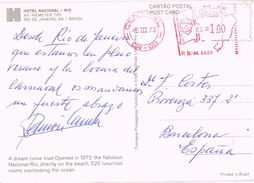 24612. Postal Aerea RIO De JANEIRO (Brasil) 1973. Franqueo Mecanico Bandera, Flag - Briefe U. Dokumente