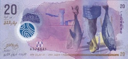 MALDIVES 20 RUFIYAA 2015 (AH1436) PNL UNC  [ MV217a ] - Maldiven