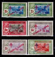 India-Francese-0009 - Emissione 1941-1943 Soprastampati "FRANCE LIBRE" (++) MNH - Privi Di Difetti Occulti. - Neufs