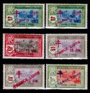 India-Francese-0010 - Emissione 1941-1943 Soprastampati "FRANCE LIBRE" (++) MNH - Privi Di Difetti Occulti. - Neufs