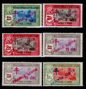 India-Francese-0011 - Emissione 1941-1943 Soprastampati "FRANCE LIBRE" (++) MNH - Privi Di Difetti Occulti. - Ungebraucht