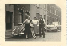 Photo Anonyme HAINE-SAINT-PAUL - 1958 - Vieille Voiture - Old Timer - Dimensions 9.7 / 7 Cm - La Louvière