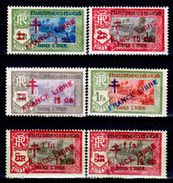 India-Francese-0025 - Emissione 1941-1943 Soprastampati "FRANCE LIBRE" (++) MNH - Privi Di Difetti Occulti. - Neufs