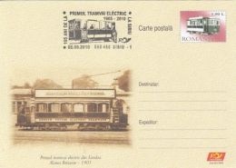 61604- LONDON- FIRST ELECTRIC TRAMWAY, POSTCARD STATIONERY, 2009, ROMANIA - Tramways