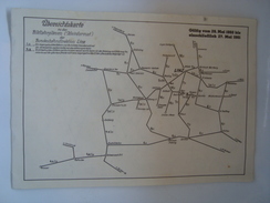 ÜBERSICHATSKARTE ZU DEN BILDFAHRPLÄNEN. KURSBUCH - AUSTRIA 1960 BUNDESBAHNDIREKTION LINZ. 10 PAGES BOOKLET. - Eisenbahnverkehr