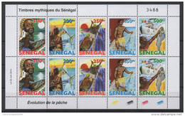 Sénégal 2015 (Reissue 1977) Mini-sheet Kleinbogen Evolution De La Pêche Fischfang Fishing Fauna Fisch Poissons MNH ** - Sénégal (1960-...)