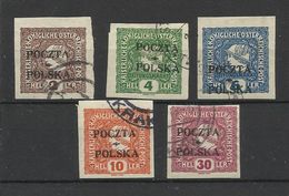 Pologne Poland  Timbres Oblitérés  YT 94/98 Polen Polska - Gebraucht