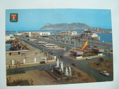 Algeciras (Cadiz) Avda.Canonero Dato, Estacion Maritima, Al Fondo El Penon De Gibraltar Bo5 - Cádiz