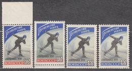 Russia USSR 1959 Mi# 2196-2197 Sport Speed Skating MNH * * Different Shade - Nuevos