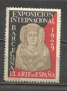 Q668-Viñeta De La Exposicion Internacional De Barcelona 1929.Nuevo MNH** CINDERELLA,VIGNETTE,VIGNETTEN,CLASSIC. . A PART - Barcellona