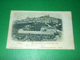 Cartolina Fermo - Villa Conti Vitali Con Veduta Della Città 1902 - Ascoli Piceno