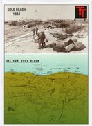 2d World War - Normandy Landings 1944 - Gold Beach. Equipment And Stores Unloaded On The Beaches. Map Of The GOLD Sector - Other & Unclassified